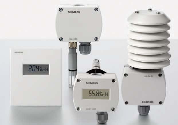 Senzori de umiditate - Siemens Symaro - Senzori inovativi pentru economie de energie