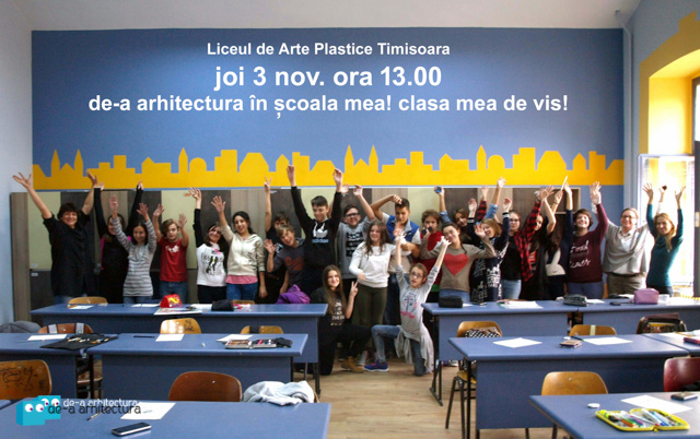 In programul "De-a arhitectura in scoala mea" elevii de la Liceul de Arte Plastice din Timisoara