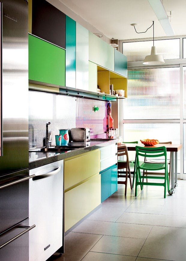 Cele mai colorate si creative dulapuri de bucatarie - Cele mai colorate și creative dulapuri de