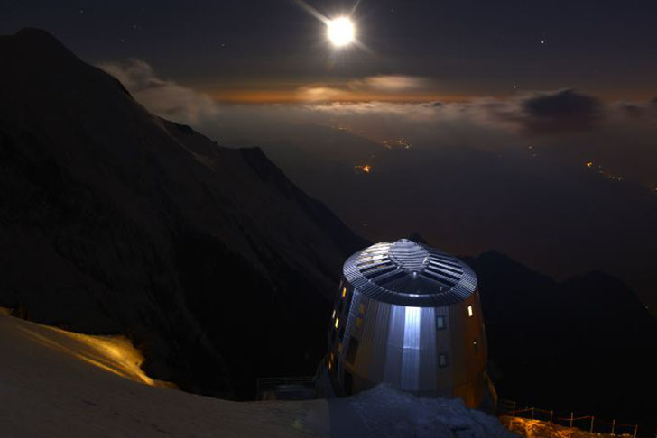 Refuge du Gouter cabana construita la cea mai mare altitudine din Alpii francezi - Refuge du