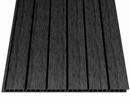 Panouri modulare riflate riflaj decor GEPLAST Twix Claddy Charcoal - TWIX Claddy