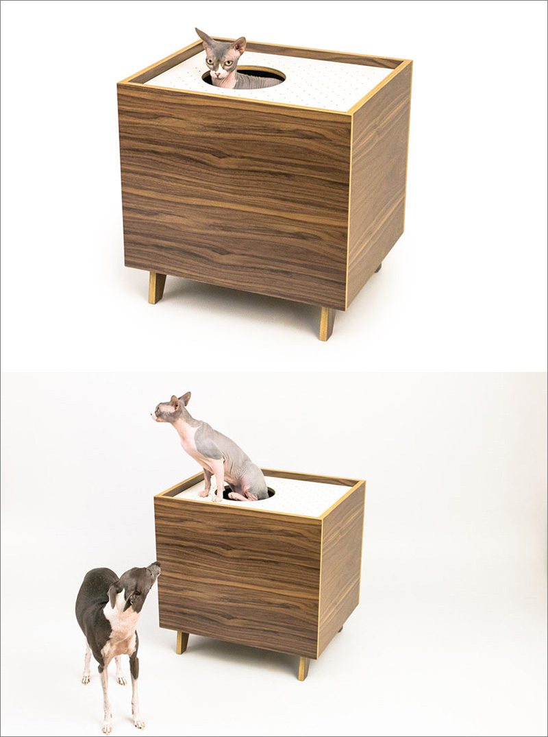Dulăpioare moderne create pentru a ascunde cutia cu nisip a pisicii tale - Dulăpioare moderne create