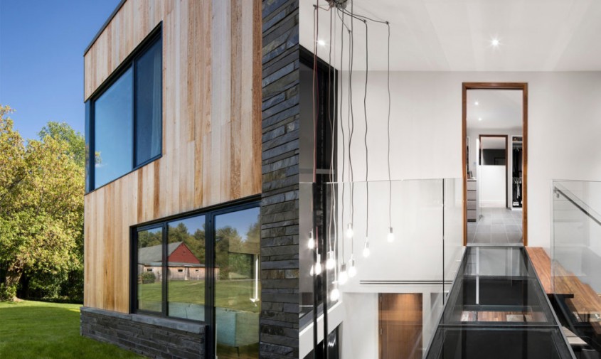 Casa Hemmingford - Design modern si elemente rustice intr-o casa construita cu materiale naturale