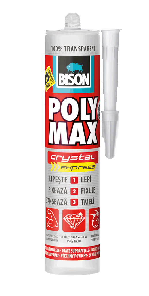 Poly Max® Crystal Express - Orice material orice suprafata - Poly Max® este solutia completa Lipeste