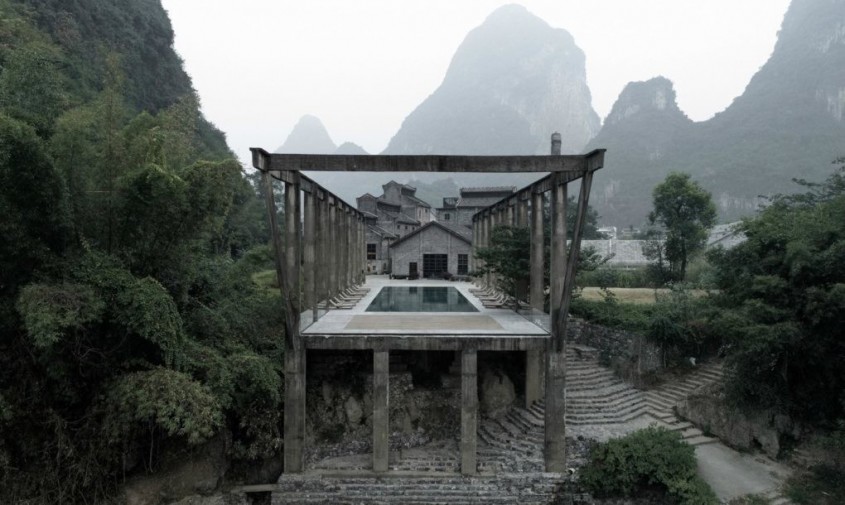 Vechea rafinarie de zahăr s-a transformat intr-un hotel in munții din China - Vechea rafinarie de