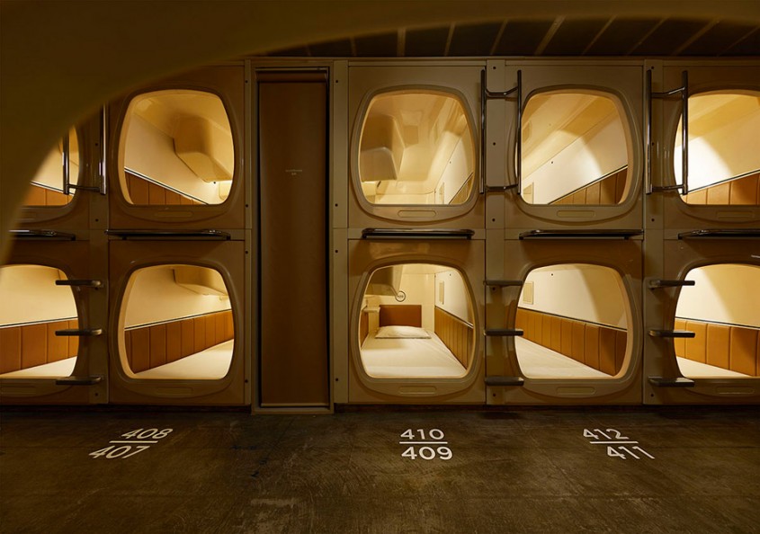 Hotelul capsulă din Tokyo cu un design contemporan dar modern cu mai multe saune - Hotelul