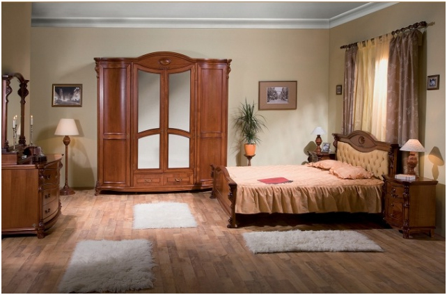 DORMITOR ELYSEE - CIRES - Reducere la dormitoare, sufragerii din lemn masiv