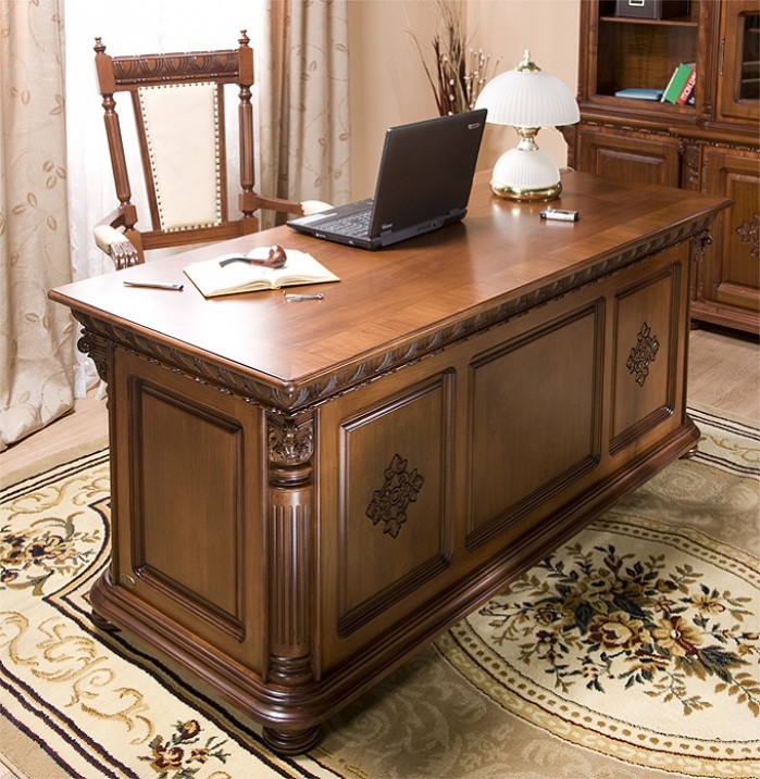 Cabinet Venetia Lux - Mobila pentru birou din lemn masiv, produsa in fabricile Casa Mobila Simex