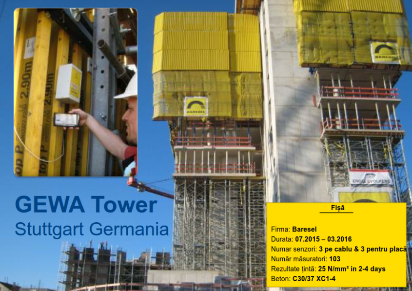 Doka Gewa Tower - Doka Concremote - monitorizarea evolutiei betonului in timp real