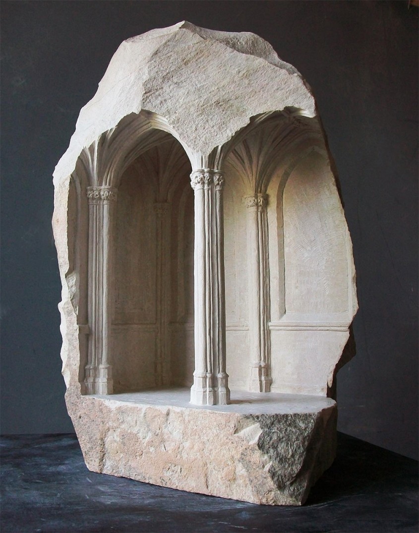 Matthew Simmonds - interioare in miniatura sculptate in marmura - Mathew Simmonds - miniaturi marmura