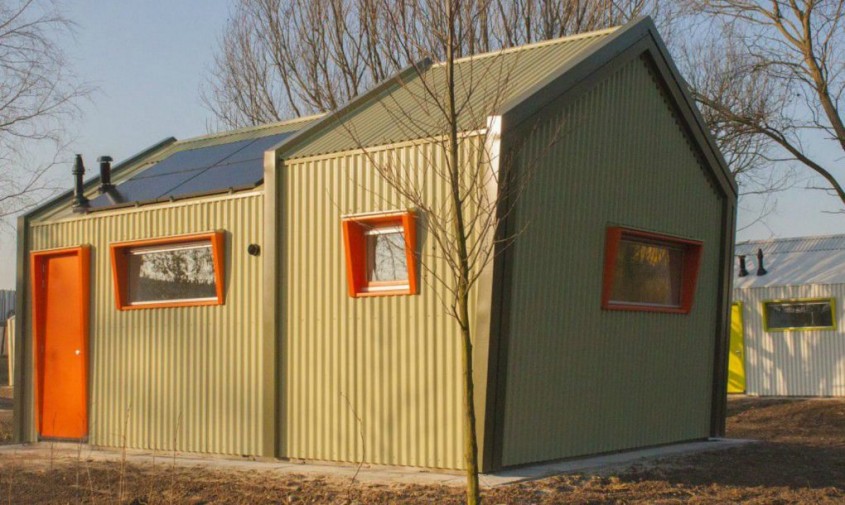 O zona rezidentiala pentru cei fara adapost alimentata in intregime cu energie solara - O zonă