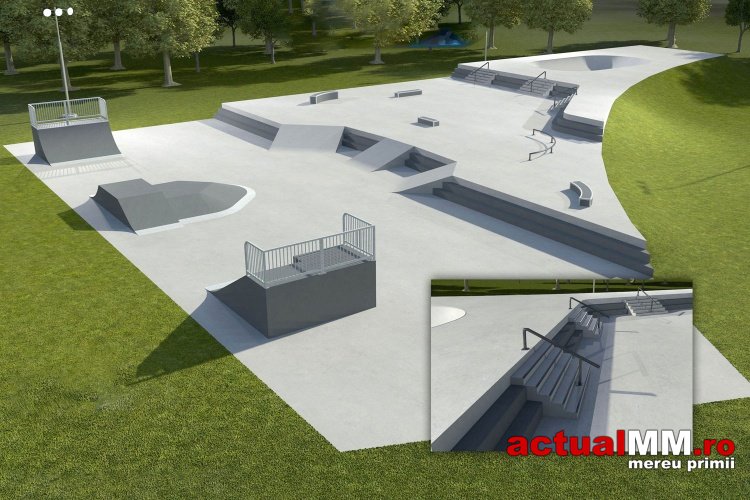 Primul Skate Park din Baia Mare va fi finalizat in doua luni - Primul Skate Park