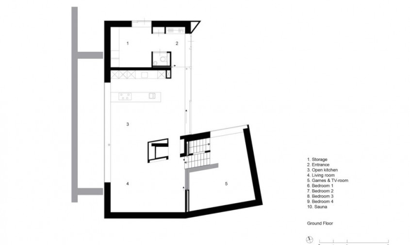 Casa de vacanta Dockboot - planuri - Casa de vacanta potrivita cu peisajul insulei