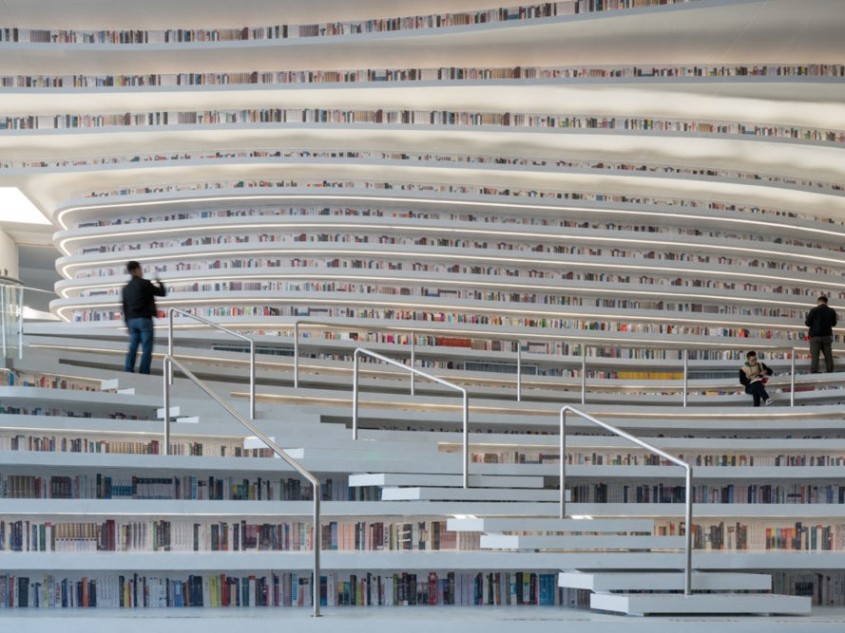 Noua bibliotecă futuristă a Chinei diferită de orice altă bibliotecă - Noua bibliotecă futuristă a Chinei