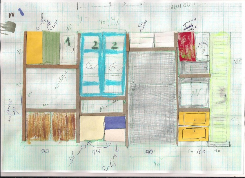 Casa LAHO - planuri - Casa LAHO, fasii multicolore din lemn refolosit