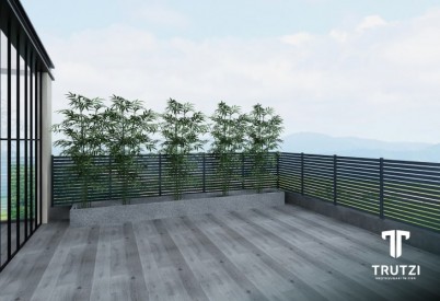 Gard terasa - Modele de garduri si porti metalice din aluminiu