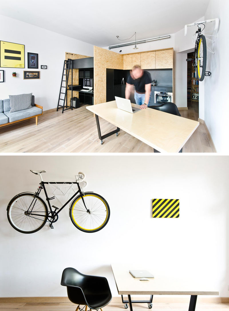 Apartament minimal in care se lucreaza se doarme si se mananca - Apartament minimalist in care