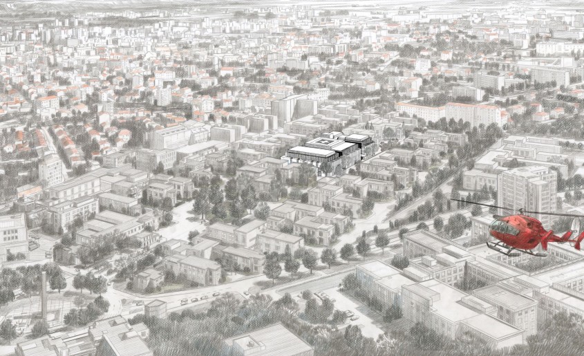 Proiectul spitalului ÉDOUARD HERRIOT din Lyon - Arhitectii Razvan Gorcea si Michel Rémon vor prezenta la