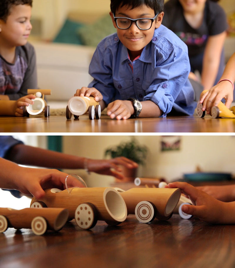 Mașinuțe de jucărie din bambus ecologice și complet biodegradabile - Mașinuțe de jucărie din bambus ecologice