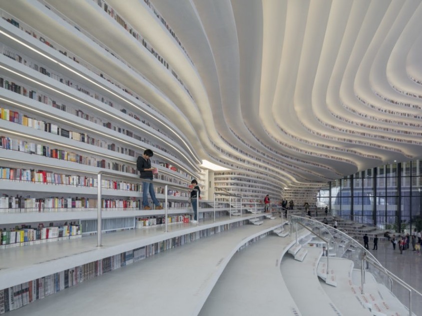 Noua bibliotecă futuristă a Chinei diferită de orice altă bibliotecă - Noua bibliotecă futuristă a Chinei