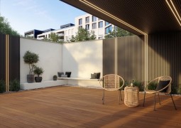 Placare exterioara casa panouri riflaj modular WPC - detalii - Proiecte realizate cu riflaje modulare din
