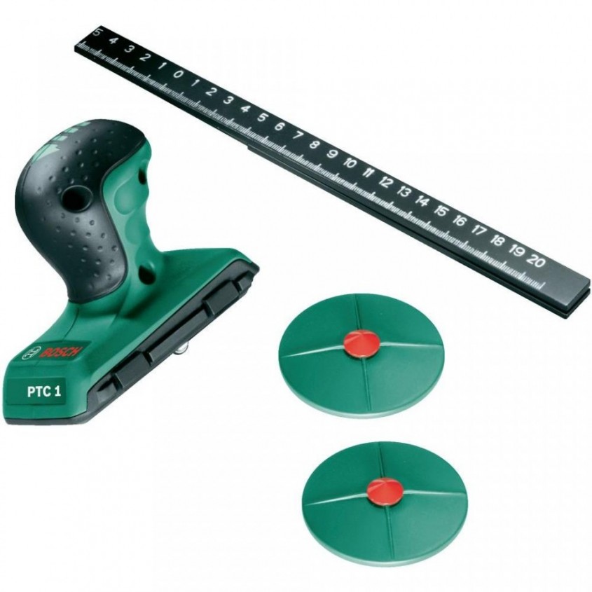 Dispozitivul de taiere gresie si faianta Bosch PTC1 - Utilizare simpla si ergonomica cu dispozitivul de