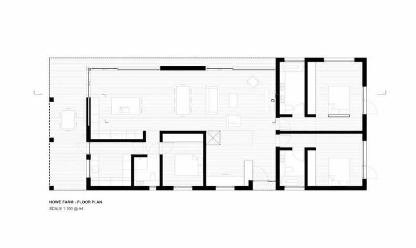 Ferma Howe - planuri - Casa la tara, moderna si primitoare