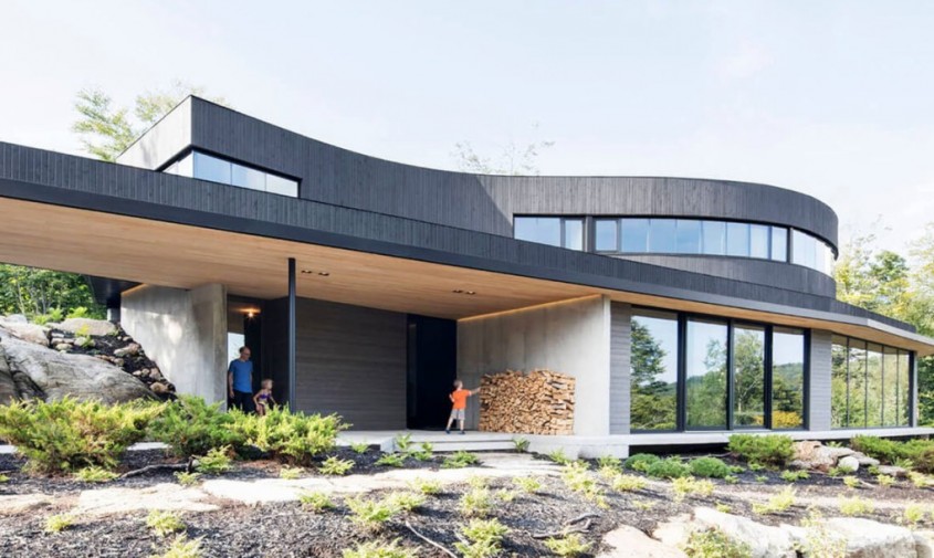 Casa in Quebec construita din materiale reciclate este 100% autonoma - Casa in Quebec construita din