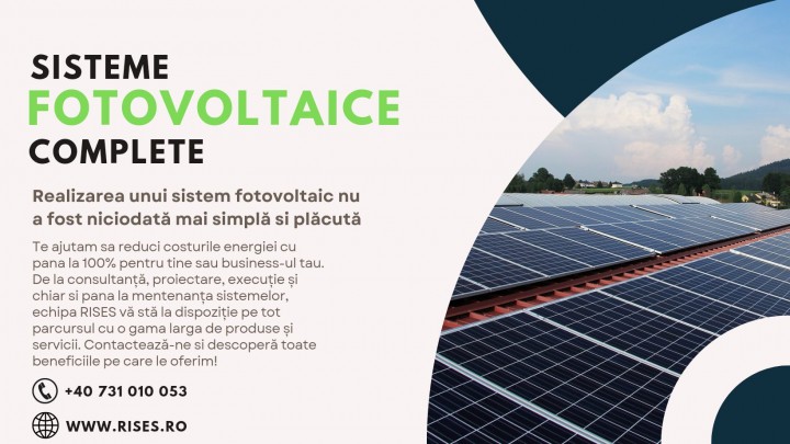 Sisteme fotovoltaice complete - Prezentare servicii Rises