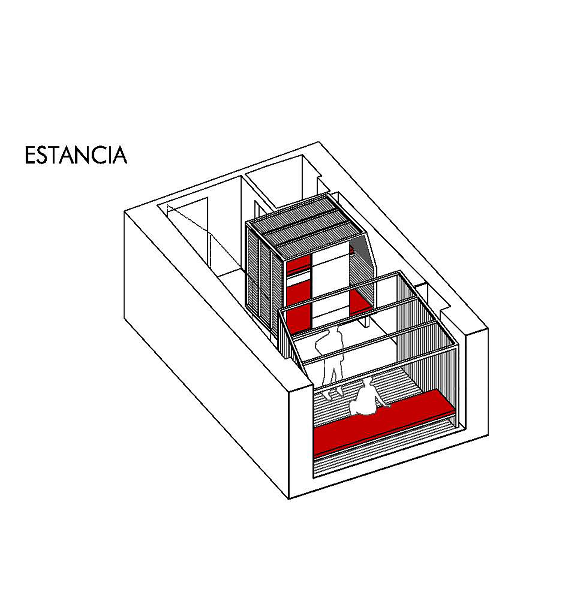 Regandirea unui apartament de 25mp pentru a incapea o familie - Apartament de 25mp - schite