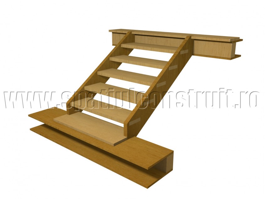 Scara cu trepte din lemn - Materiale pentru trepte