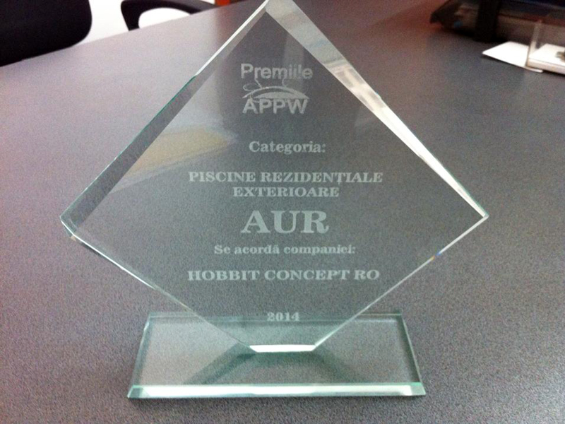 Aur la APPW - Piscine exterioare rezidentiale - HOBBIT CONCEPT RO a luat AURUL la premiile