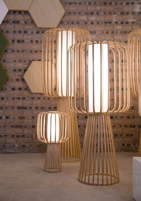 Lampi handmade din bambus - Lampi handmade din bambus