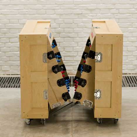 Colectia de mobila "Crates" - Colectie de lazi  “Crates” creata de arhitectul Naihan Li