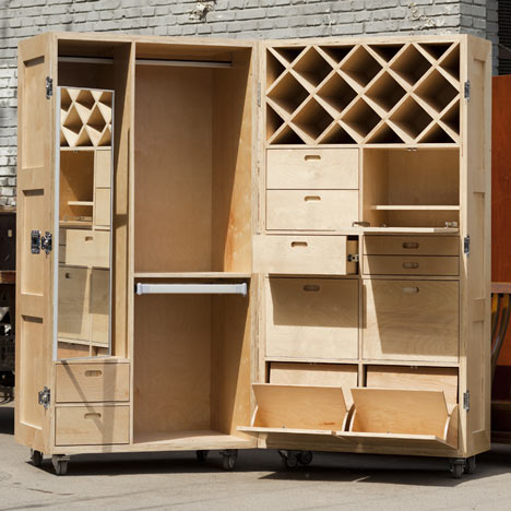 Colectia de mobila "Crates" - Colectie de lazi  “Crates” creata de arhitectul Naihan Li