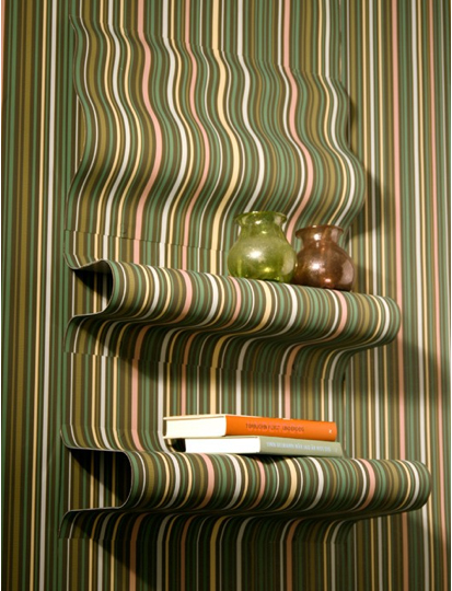 Foto: home-designing.com - Rafturile acoperite de tapet - o decoratiune inedita (foto: home-designing.com)