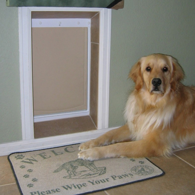 Foto www energyefficientdogdoors com - Cei care stau la casa se pot gandi la o usita
