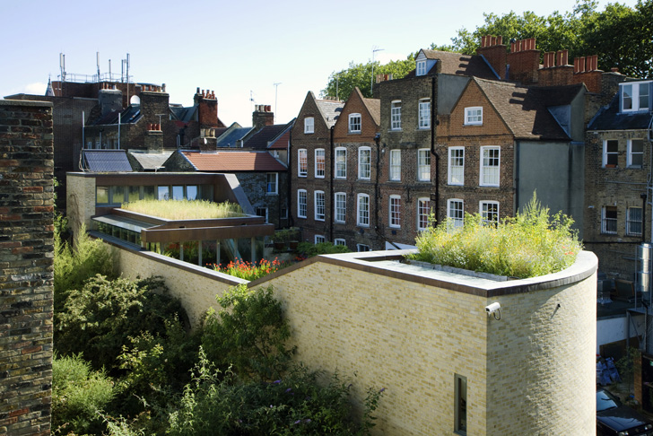 Casa solara cu gradini pe acoperis Casa solara cu gradini pe acoperis - Muza - casa solara imbracata in verdeata in Londra