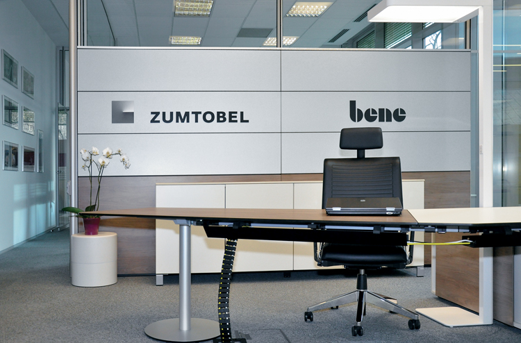 Ca urmare a unei stranse colaborari Zumtobel si Bene au birouri comune ambele companii reafirmand astfel