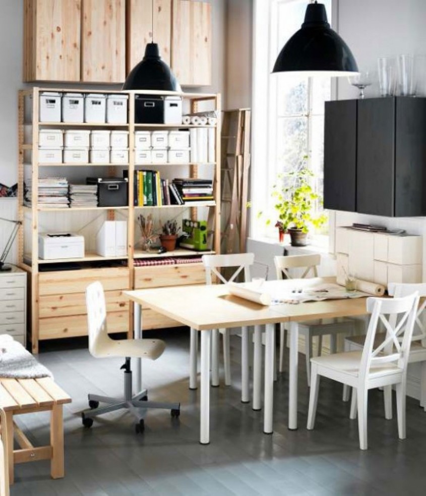 Foto IKEA - Sugestie de amenajare a biroului de acasa (IKEA)
