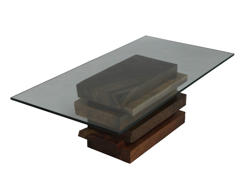 foto Rotsen Furniture (rotsenfurniture com) - Un blat de sticla si un suport ingenios cea mai
