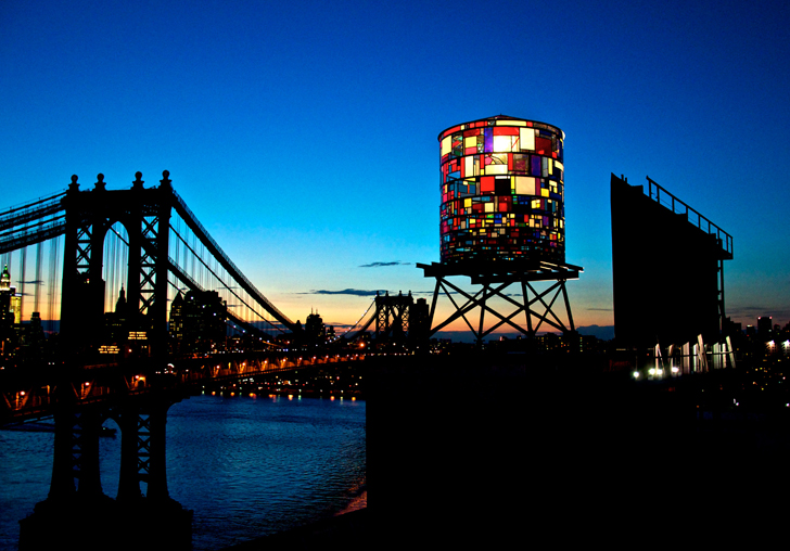 Turn de apa in New York 1 - Turnul de apa realizat de Tom Fruin