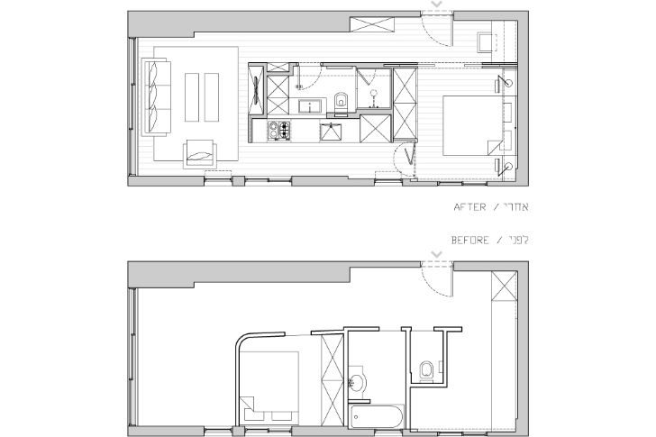 Apartament in Tel Aviv - Amenajarea inteligenta a unui apartament din Tel Aviv