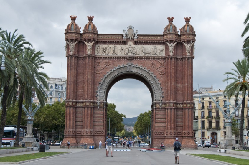 Arcul de Triumf din Barcelona Parc de la Ciutadella (foto Alina Miron) - Arcul de Triumf