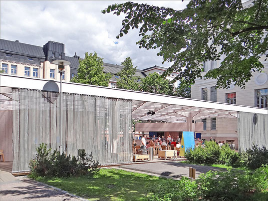 Pavilion temporar 2 - Pavilion temporar din lemn in Helsinki