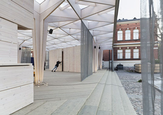 Pavilion temporar 6 - Pavilion temporar din lemn in Helsinki