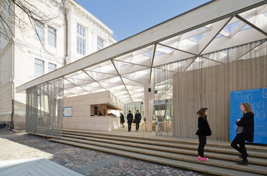 Pavilion temporar 8 - Pavilion temporar din lemn in Helsinki