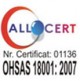 OHSAS 18001:2008 - Sanatate si Securitate Ocupationala - Certificate 1
