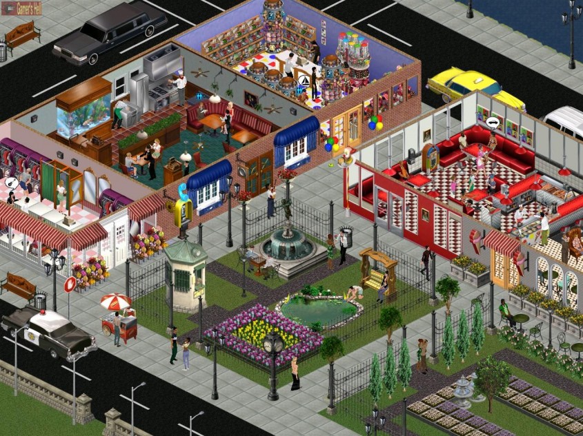 Mai multe cladiri in perspectiva (foto via thesims com) - In The Sims 3 si 4