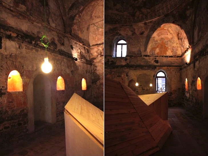 Biblioteca temporara6 - Biblioteca temporara amenajata intr-o baie turceasca antica din Bulgaria